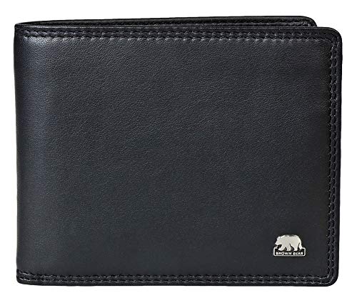 Brown Bear Geldbörse Herren Leder schwarz 8005 D bk